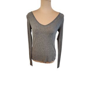 Victoria Secret, Long Sleeve Grey Women's PJ Top in XS